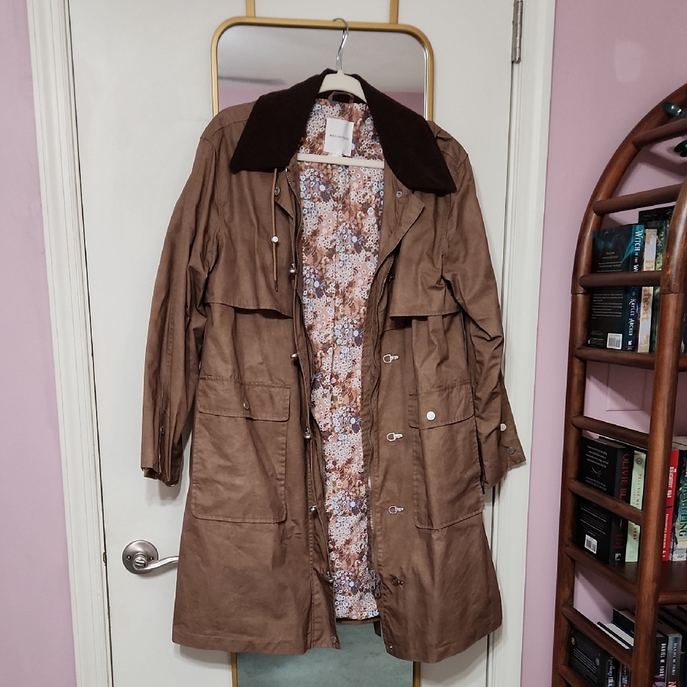 Avec Les Filles Toggle Front Anorak Raincoat